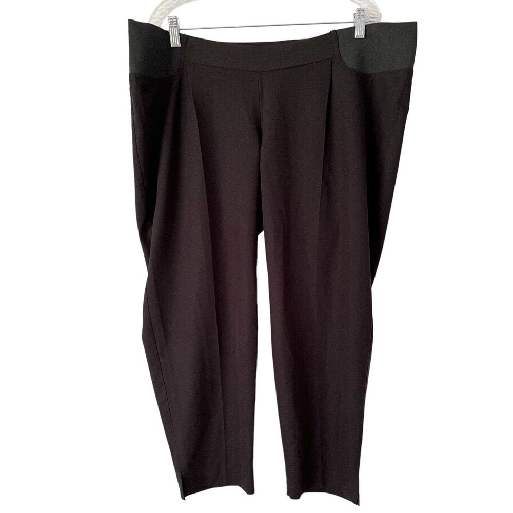 NWT ASOS Maternity Black Under The Belly Tapered Leg Dress Pants Size 14